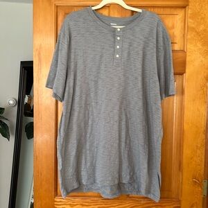 Men’s 100% cotton Men’s 3XLT Henley t shirt